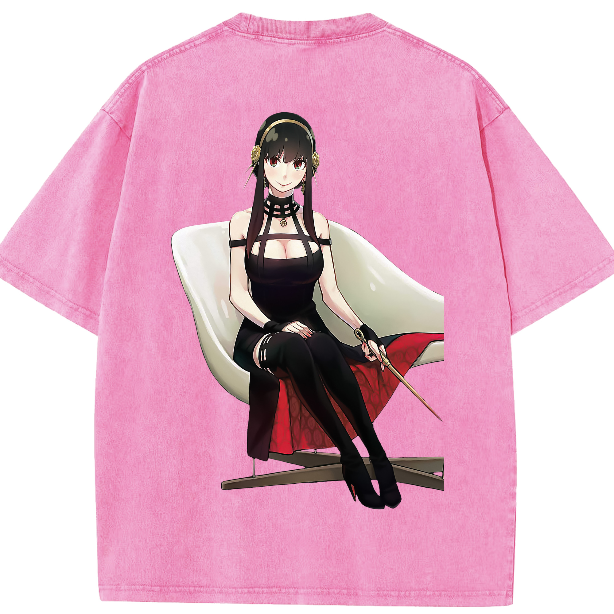 （画像用） SPY×FAMILY间谍家家酒 綿100% ヴィンテージ風 半袖Tシャツ（背面プリント）
